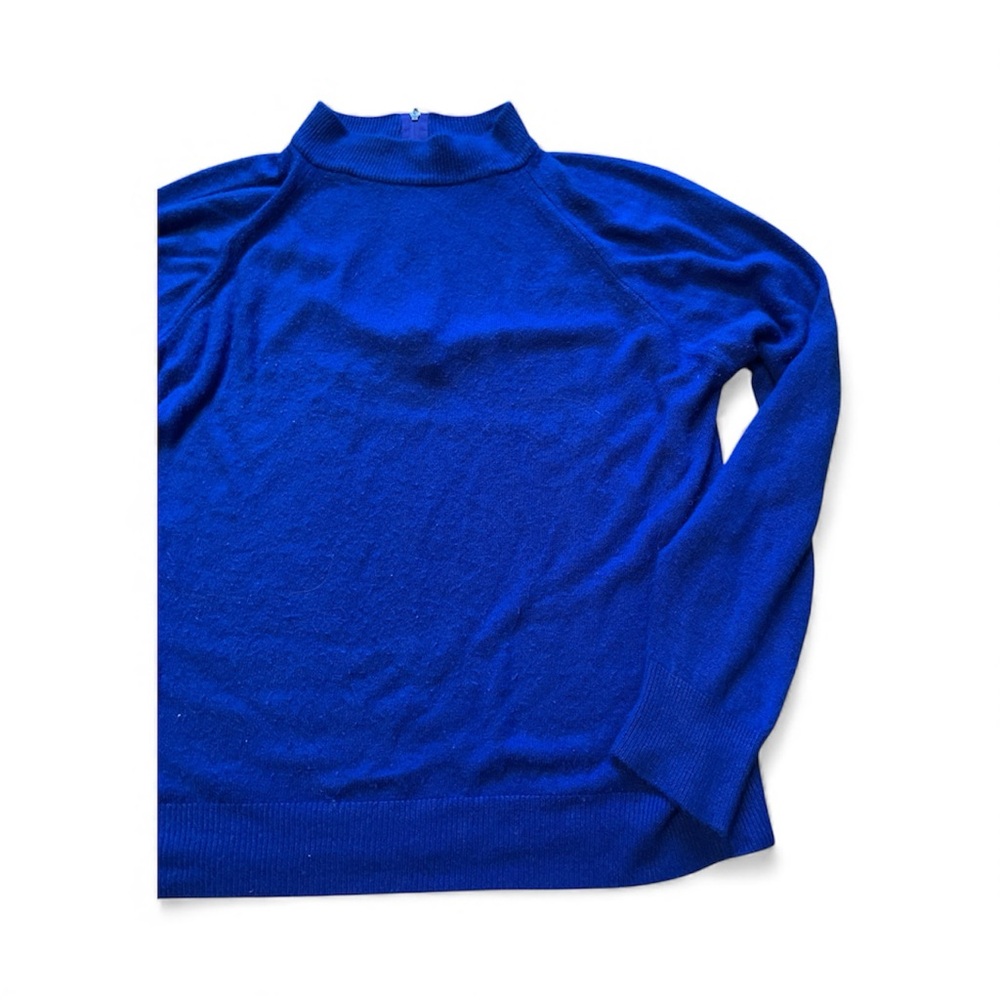 Vintage Hampshire Studio Blue Cowl Neck Sweater